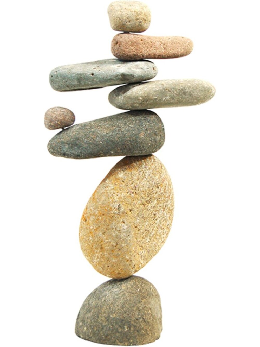 Eight-Stone Balancing Cairn - Indoor/Outdoor Garden Decoration